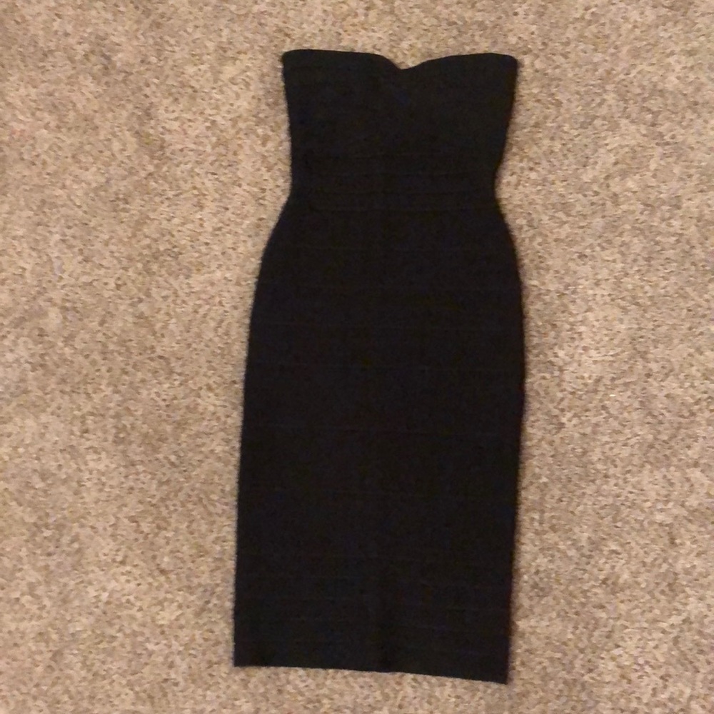 NWT Erin Fetherston black bandage dress, size S